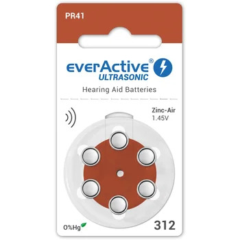 312 - 6BL everActive ultrasoniskās BATERIJAS DZIRDES APARĀTIEM