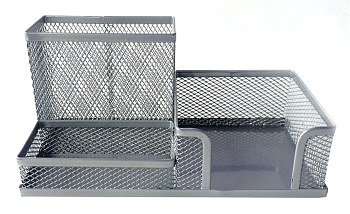 Metala galda organizātors sudraba