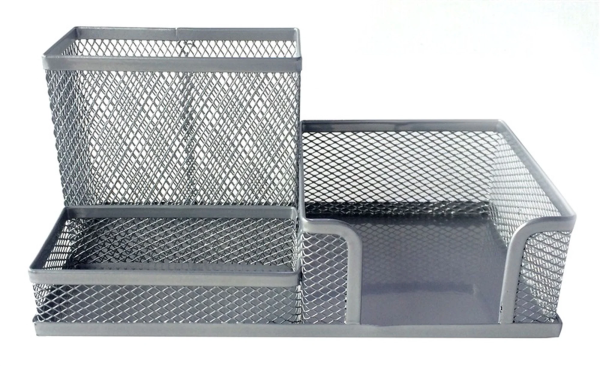 Metala galda organizātors sudraba