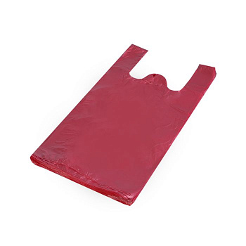 Bags with handles 30x18x55 12 mic, 100 pcs (0.478kg) assorted colors (30155)