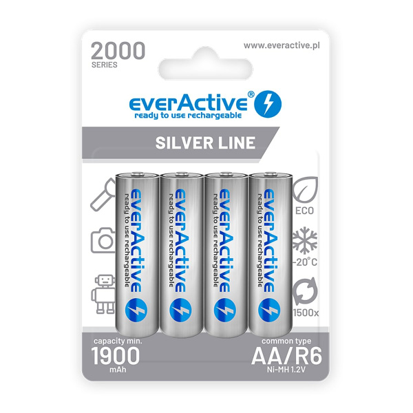 R6 AKUMULATORS 4BL everActive 2000 !silver line