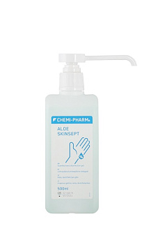 ALOE SKINSEPT - saudzīgs želejveidīgs roku higiēniskās dezinfekcijas līdzeklis