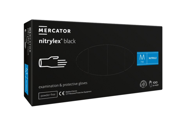 NITRYLEX black N100 - nitrila cimdi, melnā krāsā