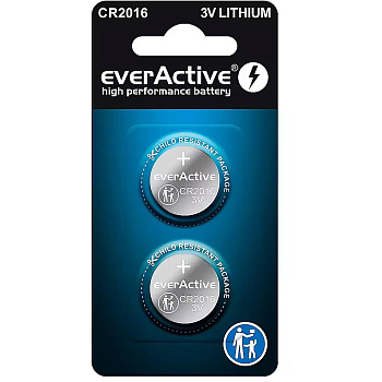 CR2016 5BL everActive BLISTER litija baterijas