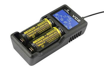 charger for 3.7V rechargeable batteries XTAR VC2 microUSB