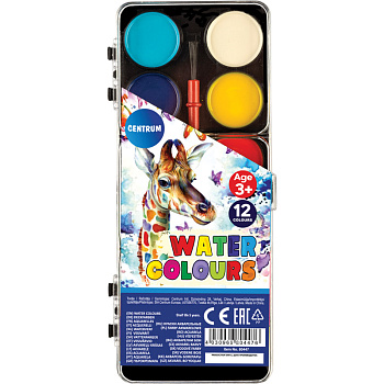 Akvareļkrāsas 12 krāsas