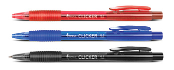 Ballpoint pen Forpus "Clicker" blue, black, red