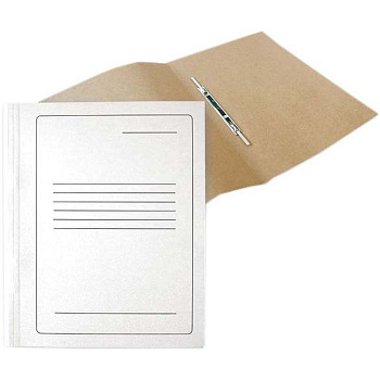Cardboard fastener folder A4, white