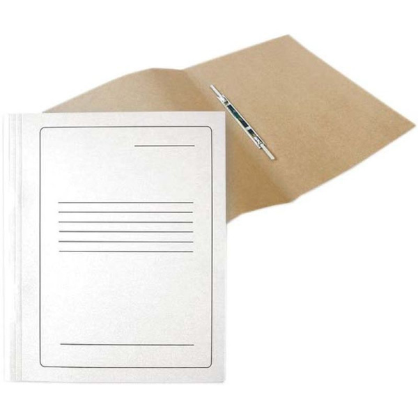 Mape-ātršuvējs no kartona  A4 balta