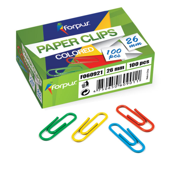 Saspraudes krāsainas 26mm (500gab)