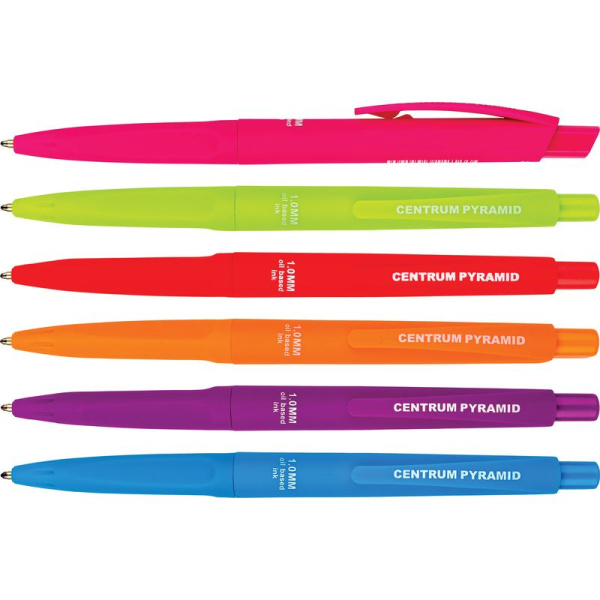 Automātiska lodīšu pildspalva PYRAMID zila 1.0mm(tinte uz eļļas bāzes)