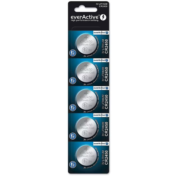CR2450 5BL everActive BLISTER litija baterijas