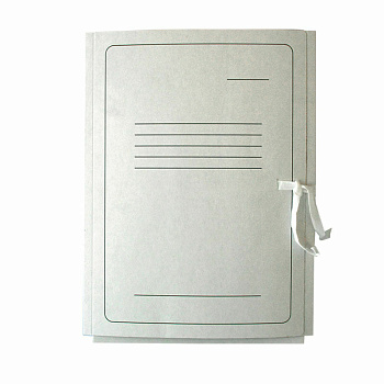 White archive folder with ties, A4