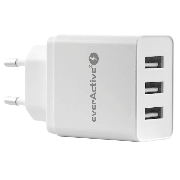 tīkla lādētājs everActive 17W 3xUSB SC-300