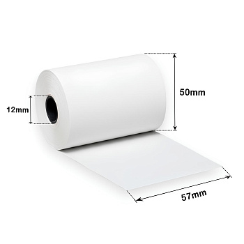 Однослойная термолента для кассы 57 x 50 (30 м)