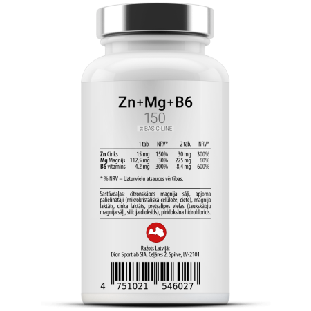 Zn-Mg-B6 150, 60 tabletes