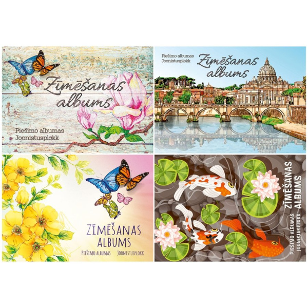 Zīmēšanas albums A4 25lpp (0702)