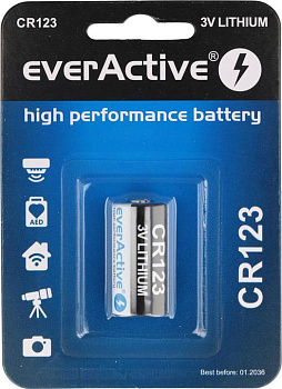 CR123 1BL everActive литиевая батарейка