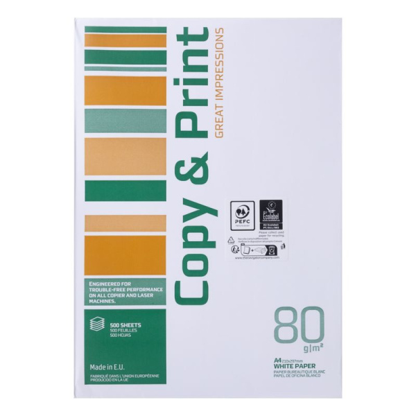 Papīrs A4 500lp. 80g/m2  Copy&Print