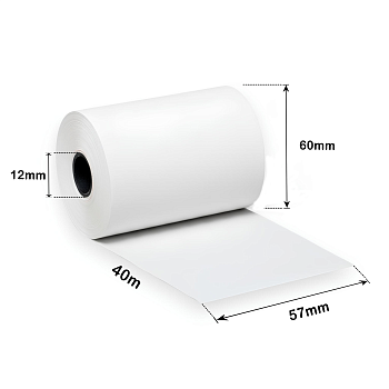 Однослойная термолента для кассы 57 x 60 (40 м)