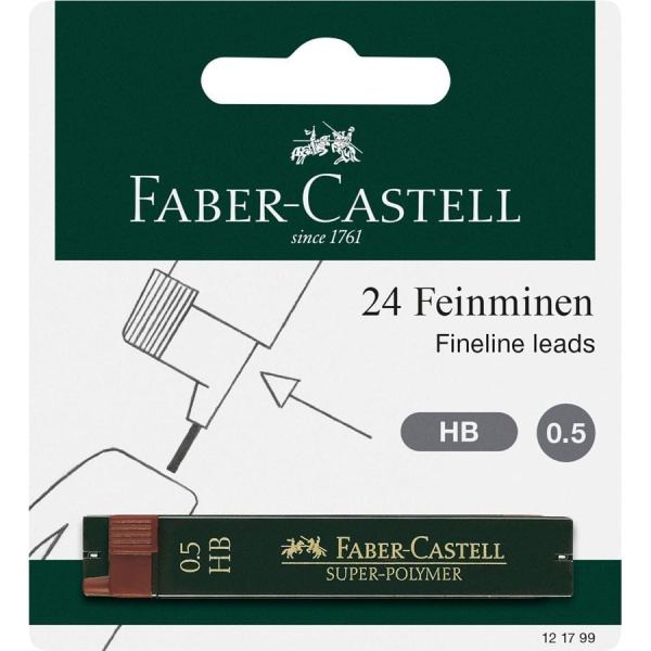 Zīmuļu kodoliņi Faber Castel 0.5 mm HB