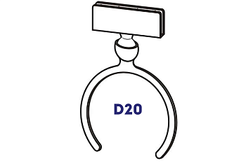 Food price tag holder D20, 1 pc