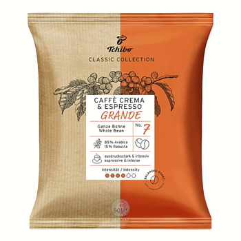 Kafijas pupiņas Tchibo Caffé crema & espresso GRANDE  500gr