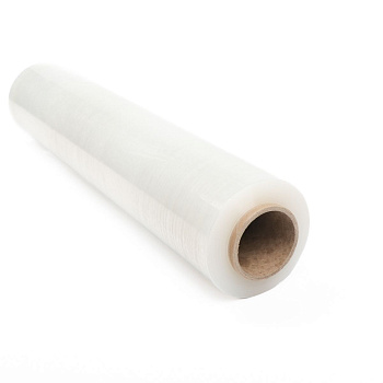 Packaging film 45mm x 300m 23mk, 1 pc (1.90 kg), transparent