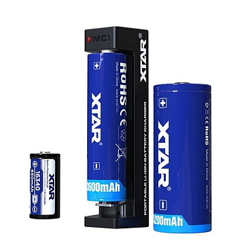 charger for 3.7V rechargeable batteries XTAR MC1 USB-C