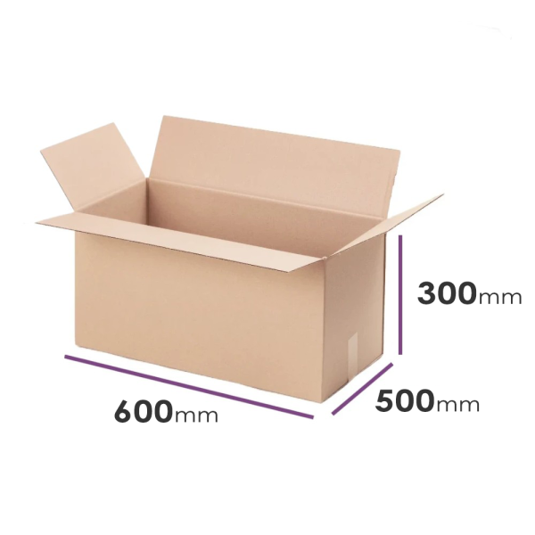 Gofrētā kartona kaste 600x500x300mm 5 slāņu/ 1gab. 1,2834kg