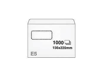 Envelopes Postfix E5 RH 156x220mm 1000pcs