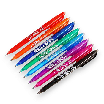 0.7 mm erasable rollerball pen  PILOT Frixion, various colors