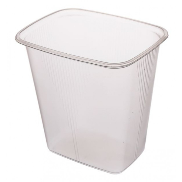 Plastmasa salātu trauki 500ml, 100gb(0.97kg) caurspīdīgi (20500P)