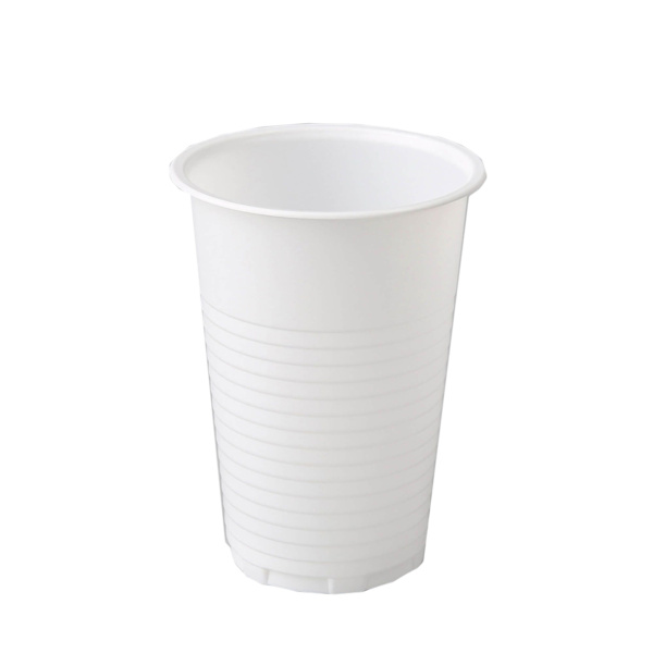 Plastmasas glāzes 200ml, 100gb(0.22kg) baltas 11185 E