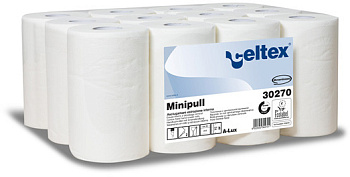 Бумажные полотенца CELTEX MINIPULL Z2, белые, 2-слойные, 1 уп. (12 шт.)