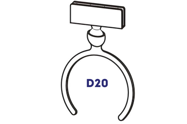 Pārtikas cenrāžu turētāji D20 1gb