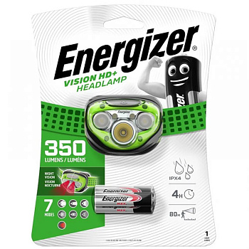 ENERGIZER HEADLAMP VISION HD+ 3AAA GREEN 350