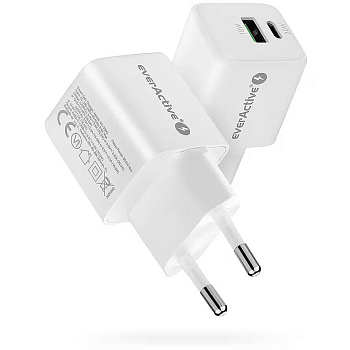 mains charger everActive 20W 1xUSB 1xUSB-C SC-330Q
