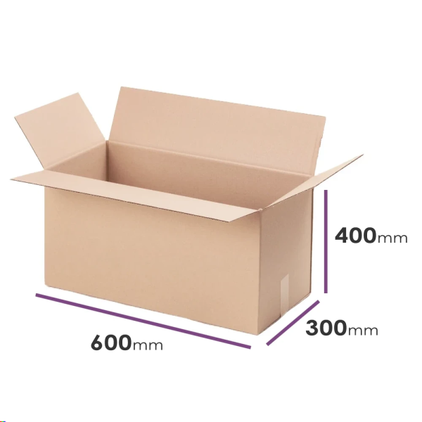 Kartona kastes 600x300x400mm/bez skavam, 5 slāņu1gb:0.6681kg