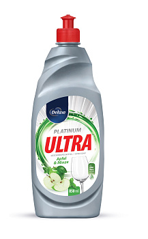 Deluxe Ultra Platinum trauku mazgāšanas līdzeklis ar ābolu un piaprmētru smaržu 850ml