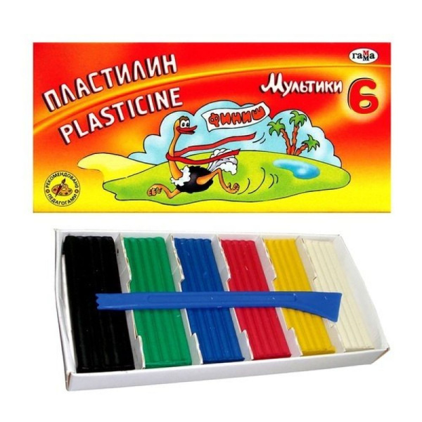 Plastilīns Multiki 6 krāsas