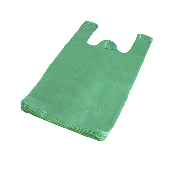 Bags with handles 16x12x30, 100 pcs (0.114kg) assorted colors