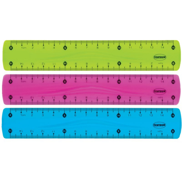 Lineāls 15cm SOFT ABS lokans