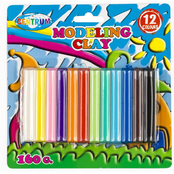 Plastilīns CENTRUM 12 kr. 160gr.