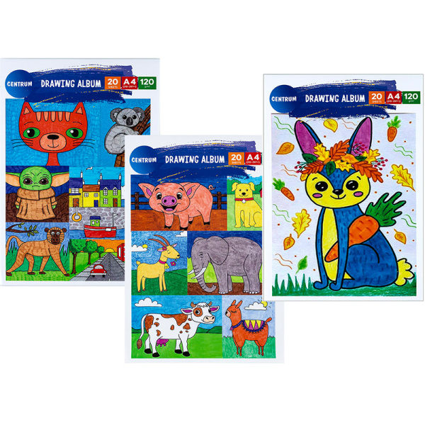 Zīmēšanas albums A4 20lpp