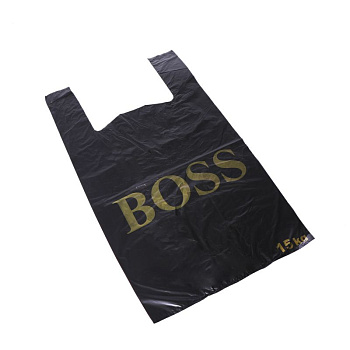 Пакеты с ручками 15кг, 30x18x55, 20 мк, 100 шт(0.846кг), BOSS (31462)