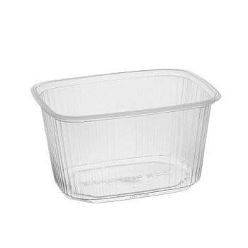 Plastic salad bowls 300ml, 100pcs (0.693kg) transparent