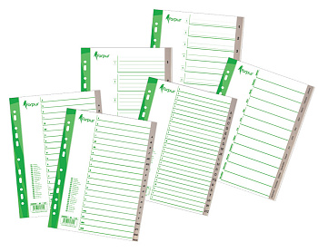 Document divider Forpus, A4 format, A-Z, plastic