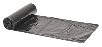 Мусорные мешки 60 л, 60x80 см, 12 мкм (50 шт), черные HDPE