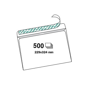 Envelopes Postfix C4 AH 229x324mm 500pcs/0.775kg